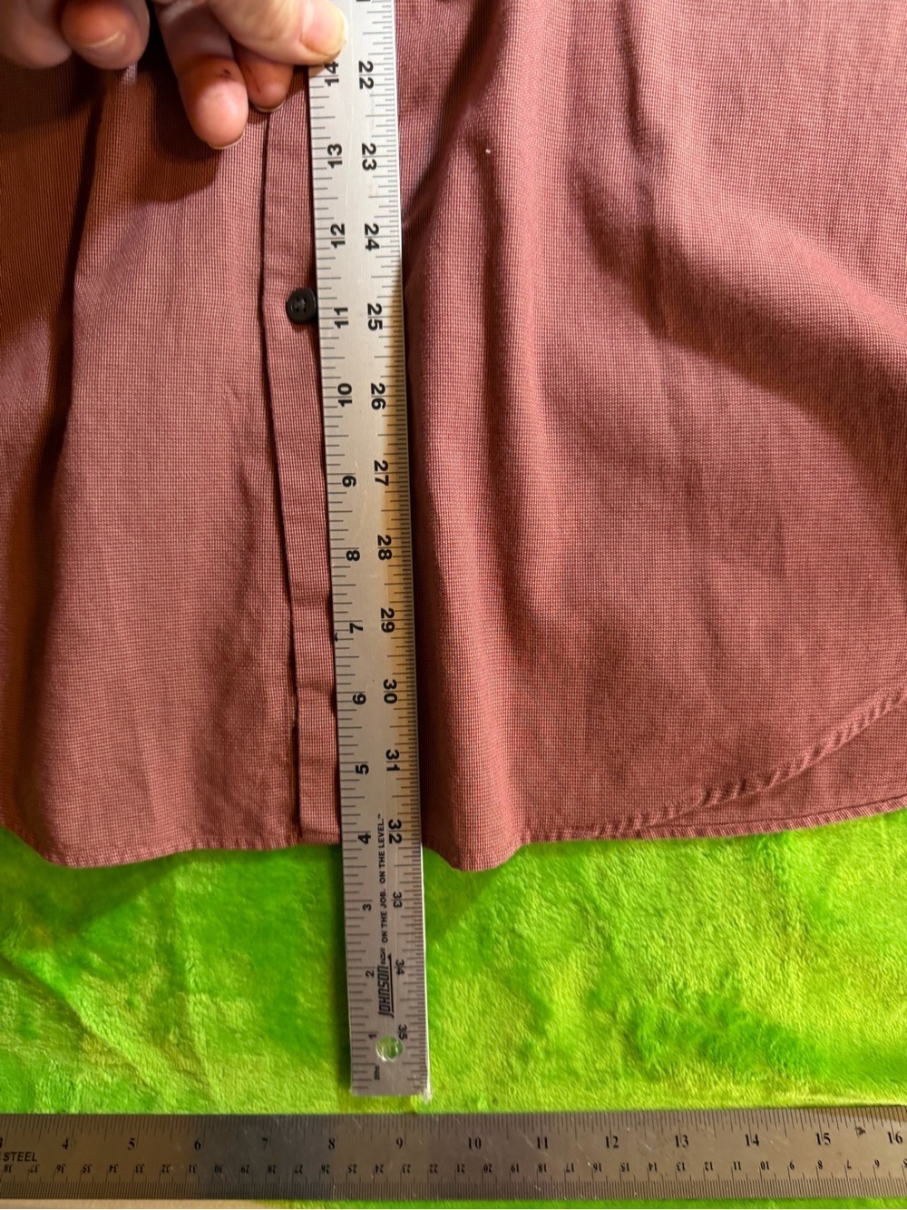 Claiborne Men’s Button-Up Shirt in Rose Mauve - Picture 6 of 7